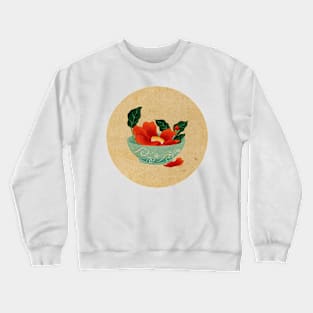 Minhwa: Camellia Bowl B Type (Korean traditional/folk art) Crewneck Sweatshirt